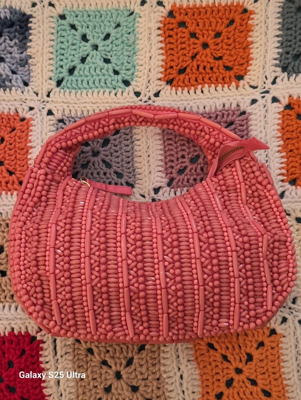 Viral Pink Tiktok Trend Beaded Bag Handcrafted In India